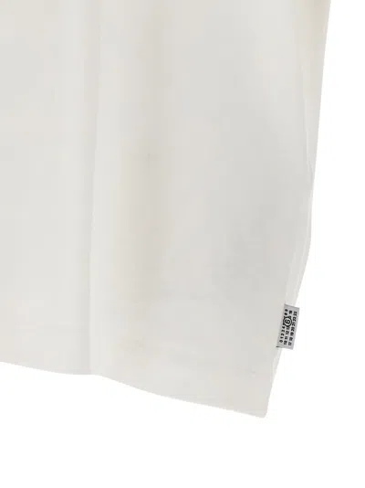 Mm6 Maison Margiela T-shirt With A Digitally Inspired Key Print On The Chest In White