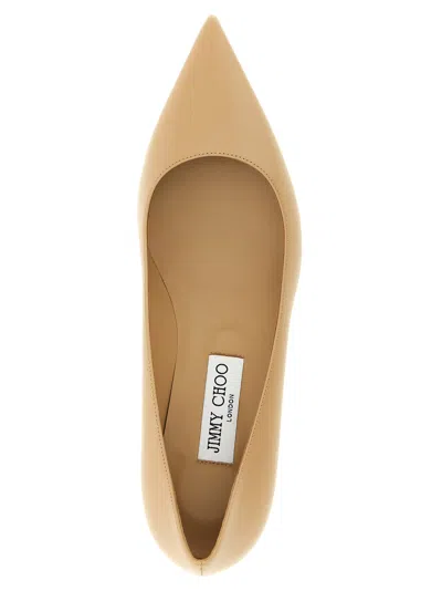 Jimmy Choo Amelia Pumps Kitten Heel Pointed Toe In Nude