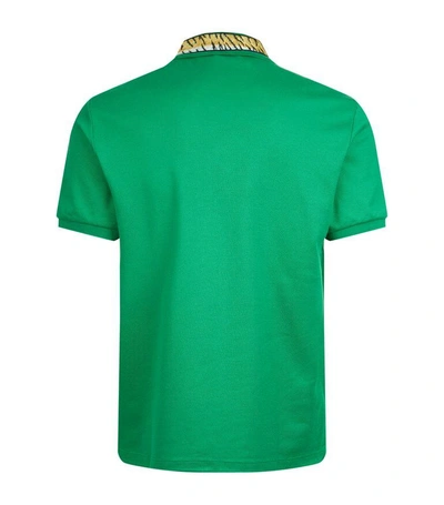Shop Gucci Tiger Detail Polo Shirt