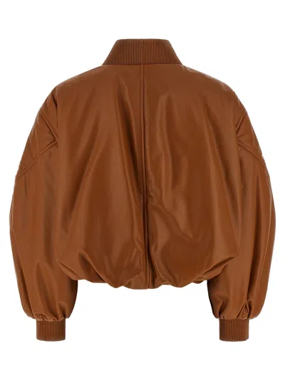 Givenchy Cropped Bomber Jacket In Brown