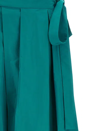 Pinko Raponzolo High Waist Maxi Pleated Skirt In Multi