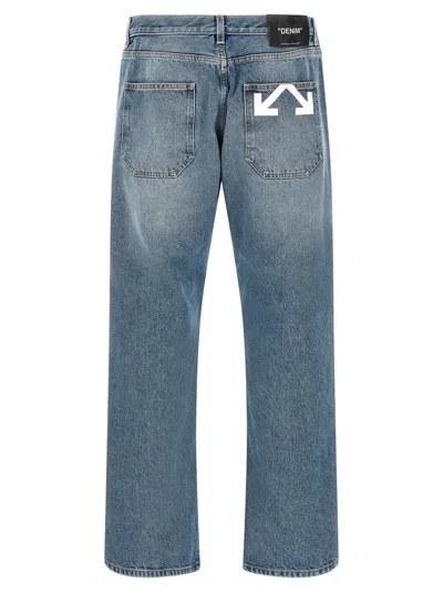 Off-white Half Arrow Jeans In Blue