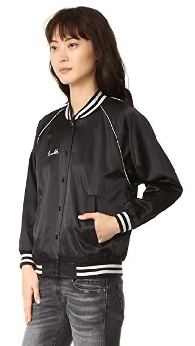 Shop R13 Double Trouble Roadie Jacket In Black With Silver