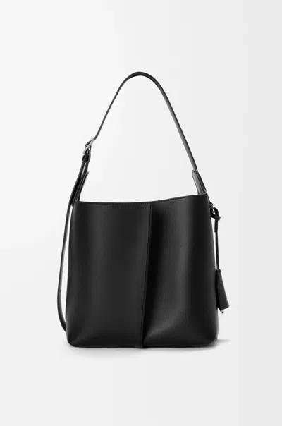 Loewe Medium Bilbao Bucket In Smooth Leather Skin For Woman In Black