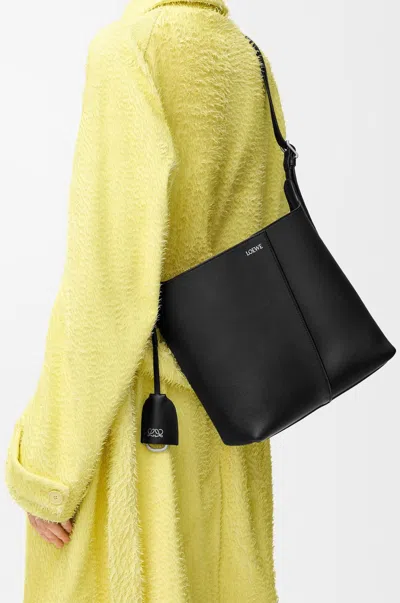 Loewe Medium Bilbao Bucket In Smooth Leather Skin For Woman In Black
