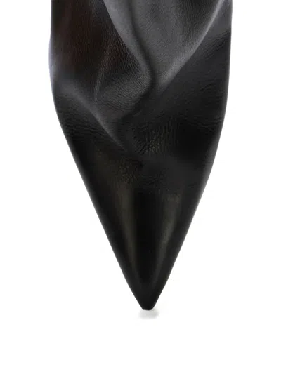 Rick Owens Cantilever Sharp Flared Boots In Black