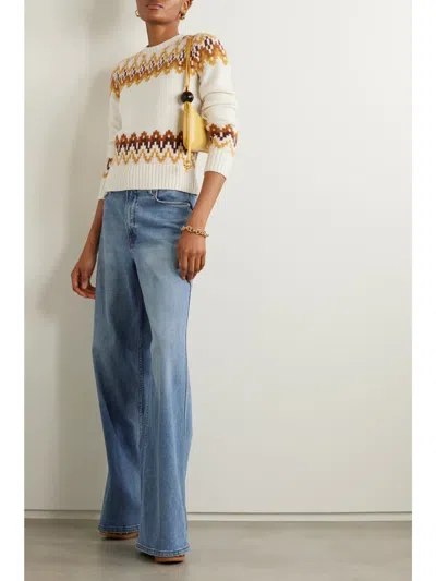 Zimmermann Lyrical Wool Blend Sweater In Multi