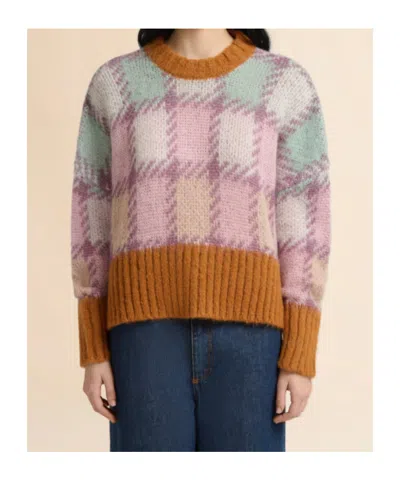 Marni Checked Long-sleeve Sweater In Multi