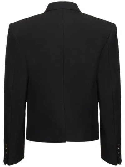Egonlab Wool Square Suit Jacket In Black