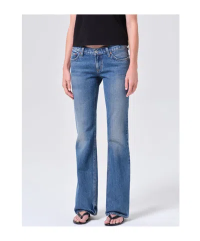 Agolde Low-rise Bootcut Jeans In Multi