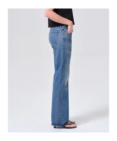 Agolde Low-rise Bootcut Jeans In Multi