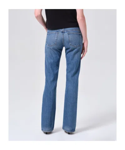 Agolde Low-rise Bootcut Jeans In Multi