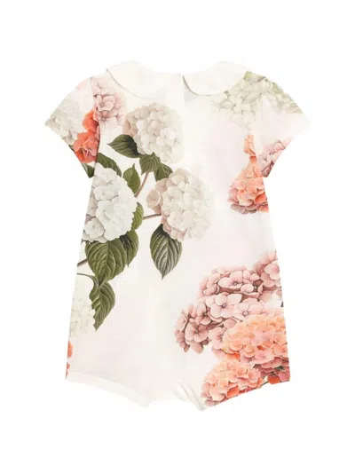 Dolce & Gabbana Hydrangea-print Jersey Romper Set In White