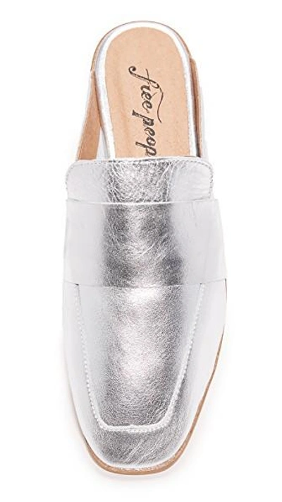Shop Free People At Ease Loafers In Silver