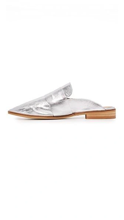 Shop Free People At Ease Loafers In Silver