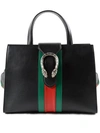 Gucci Dionysus Web Shoulder Bag In Nero/h.red/vrv