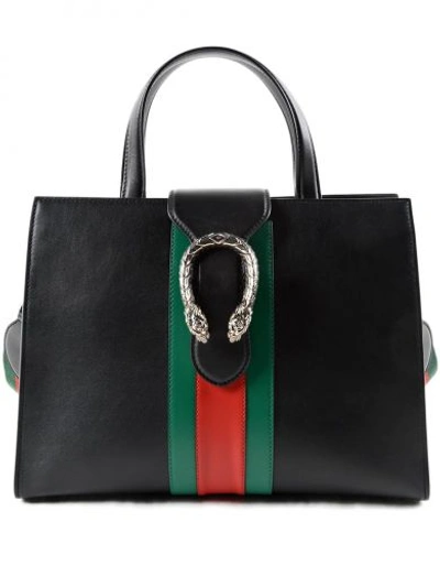 Gucci Dionysus Web Shoulder Bag In Nero/h.red/vrv