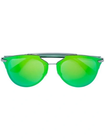 Shop Dior Reflectedp Sunglasses In Green