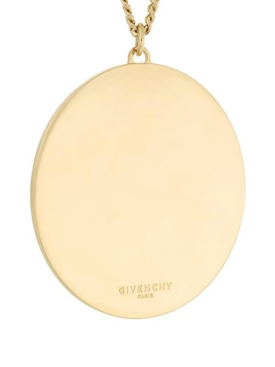 Shop Givenchy Circular Pendant Necklace In Metallic