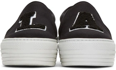 Shop Joshua Sanders Black 'la' Double Slip-on Sneakers