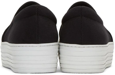 Shop Joshua Sanders Black 'la' Double Slip-on Sneakers