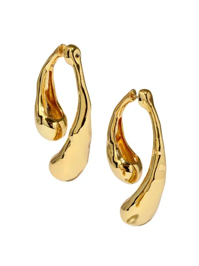 Alexis Bittar Molten Front-back 14kt Gold-plated Drop Earrings