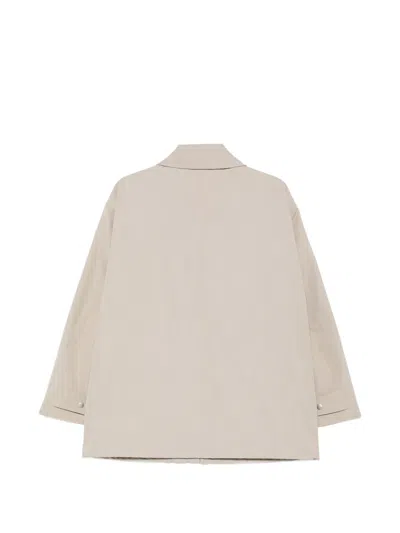 Auralee Flap-pocket Coat In Neutral