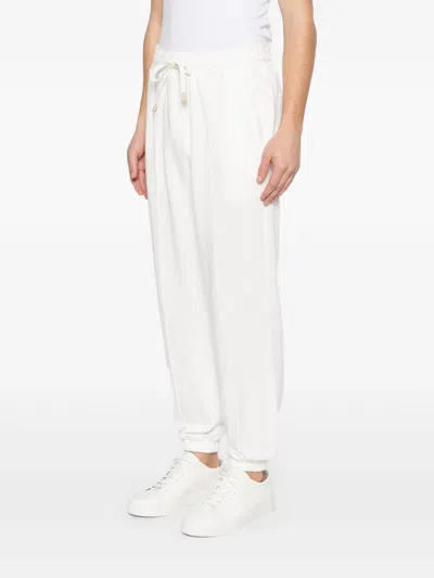 Eleventy Drawstring Panelled Sweatpants In Gray