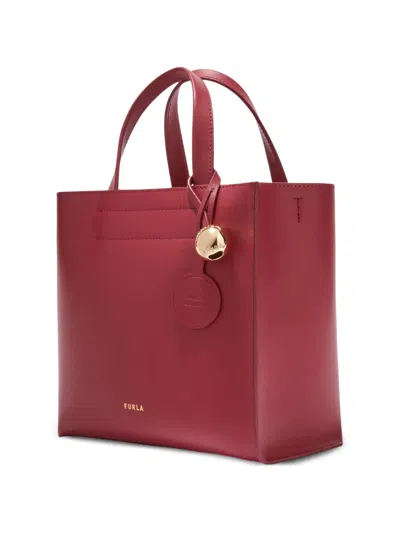 Furla Divide It Borsa Shopping S Ciliegia D Rosso Pelle Di Vitello Sidney Donna In Red