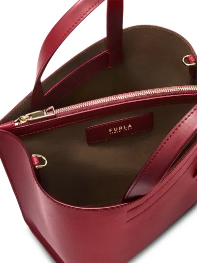 Furla Divide It Borsa Shopping S Ciliegia D Rosso Pelle Di Vitello Sidney Donna In Red