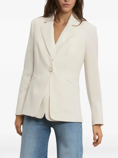 Veronica Beard Rossi Button Blazer In Gray