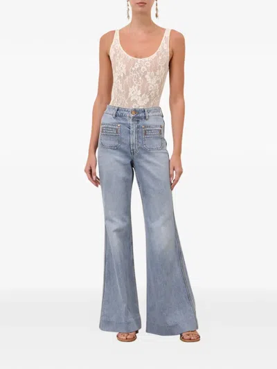 Zimmermann Flared Jeans In Blue