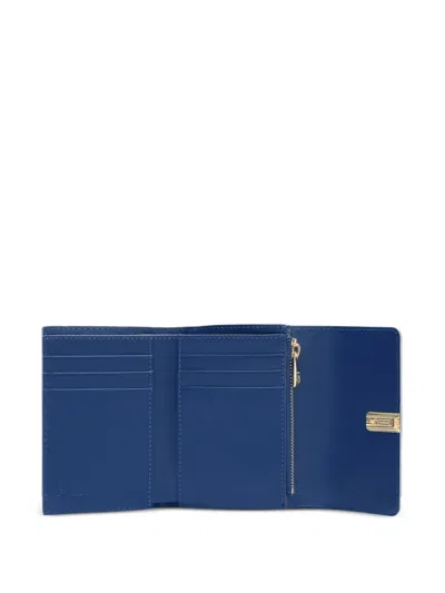Furla Small Iride Patterned Wallet In Blue
