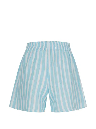 Paramidonna Cora Striped Shorts In Blue
