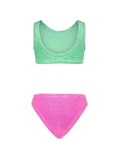 Paramidonna Katy Two-tone Bikini In Green