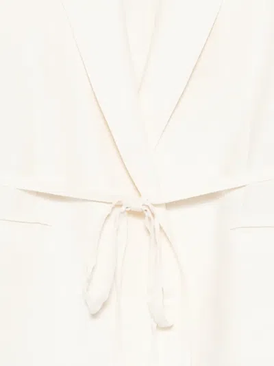 Seventy Mud Grey Wool Jacket In White