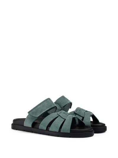 Doucal's Suede Sandals In Multi