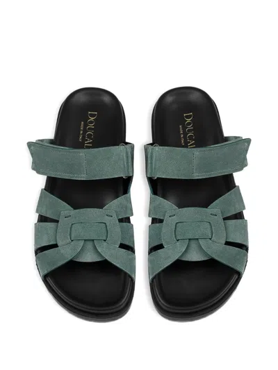 Doucal's Suede Sandals In Multi