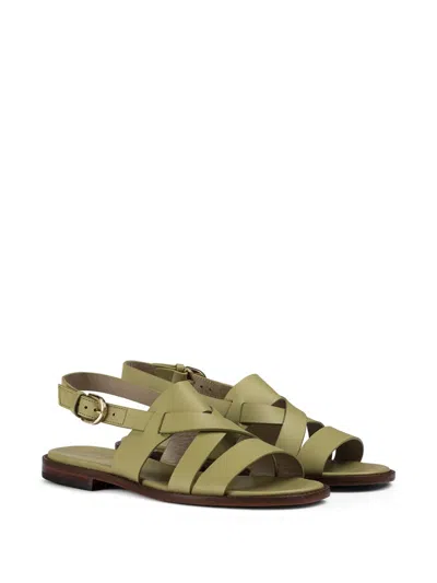 Doucal's Leather Sandals In Multi