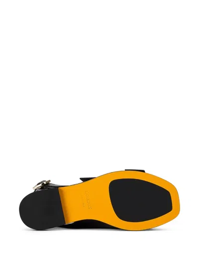 Doucal's Python-printed Leather Sandals In Black