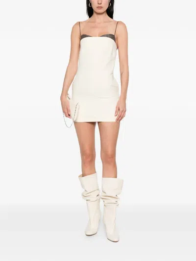 Entire Studios Adjustable-strap Panel Mini Dress In Black