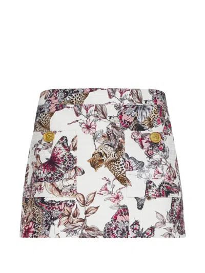 L'agence Cyra Low Rise Mini Skirt In Multi