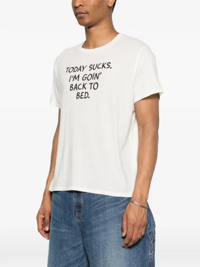 R13 Text T-shirt In White