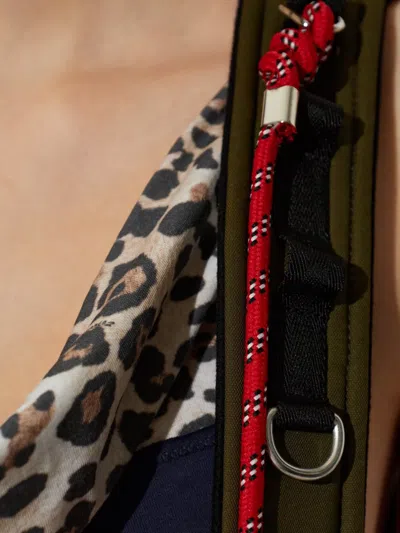 Dsquared2 Leopard-print Harness Top In Multi