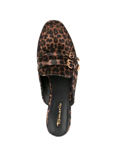 Tamaris Leopard-print Mules In Multi