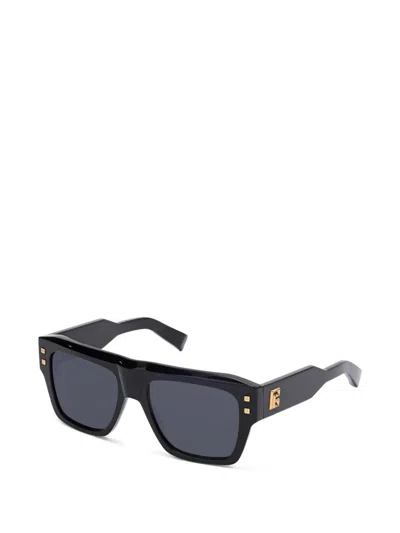 Balmain Square-frame Sunglasses In Black