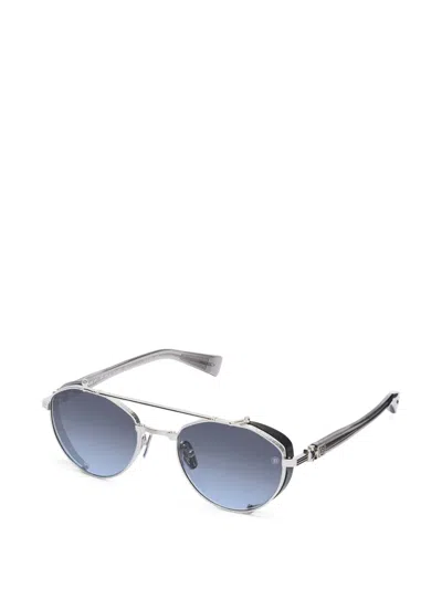 Balmain Round-frame Sunglasses In Silver