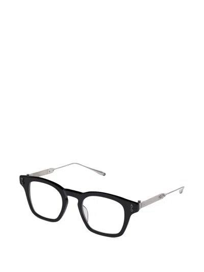 Akoni Wise Square-frame Glasses In Black