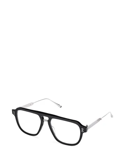 Akoni Argo Pilot-frame Glasses In Black