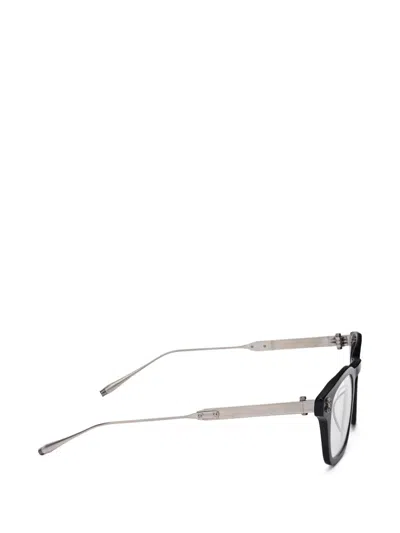 Akoni Wise Square-frame Glasses In Black